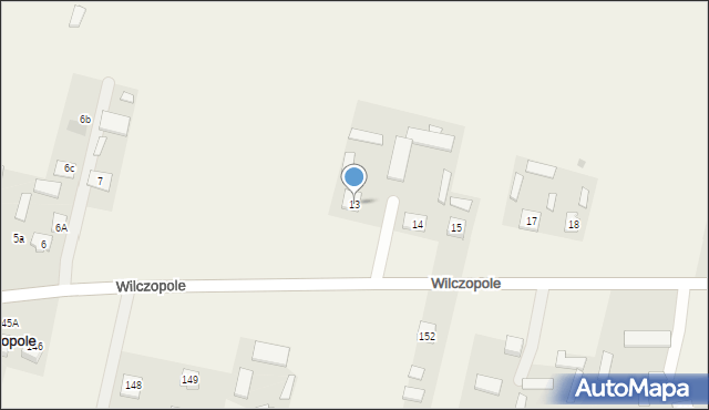 Wilczopole-Kolonia, Wilczopole-Kolonia, 13, mapa Wilczopole-Kolonia