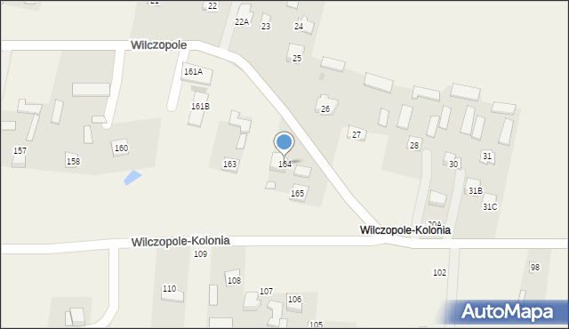 Wilczopole-Kolonia, Wilczopole-Kolonia, 164, mapa Wilczopole-Kolonia