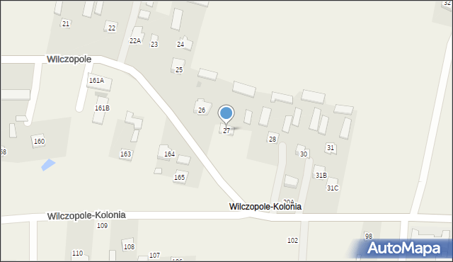 Wilczopole-Kolonia, Wilczopole-Kolonia, 27, mapa Wilczopole-Kolonia