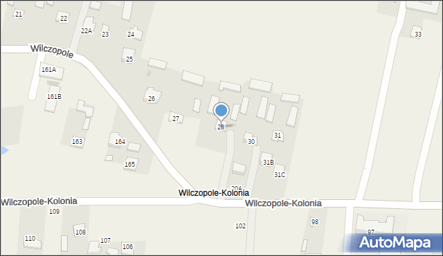 Wilczopole-Kolonia, Wilczopole-Kolonia, 28, mapa Wilczopole-Kolonia