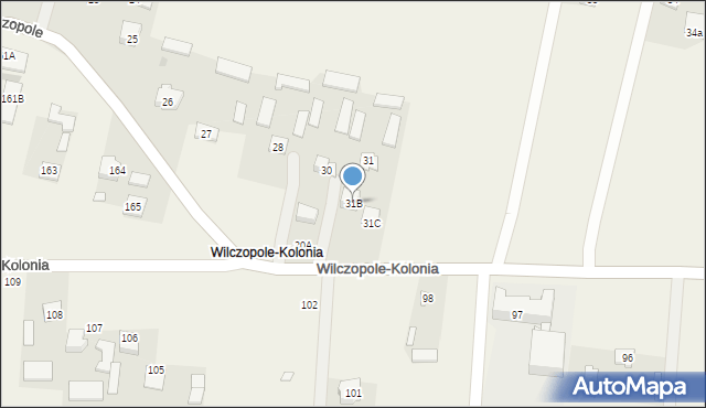 Wilczopole-Kolonia, Wilczopole-Kolonia, 31B, mapa Wilczopole-Kolonia