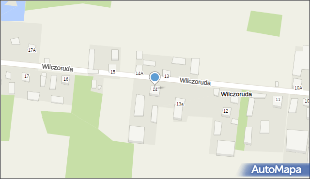 Wilczoruda, Wilczoruda, 14, mapa Wilczoruda