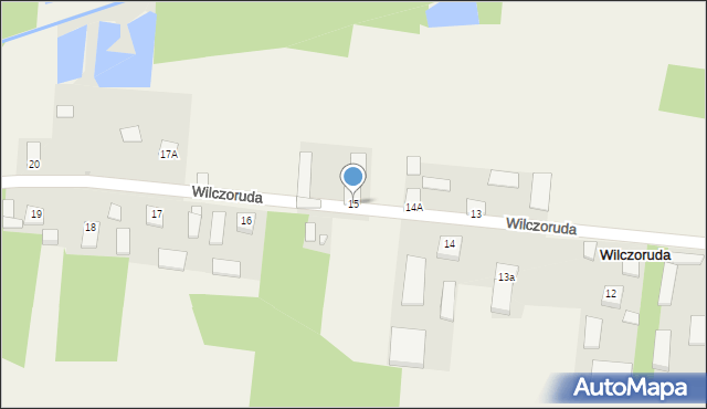 Wilczoruda, Wilczoruda, 15, mapa Wilczoruda