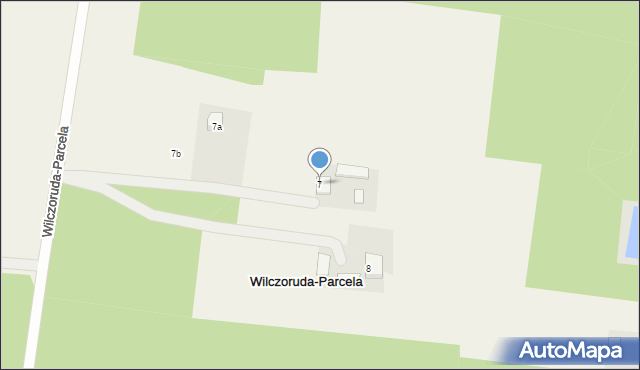 Wilczoruda-Parcela, Wilczoruda-Parcela, 7, mapa Wilczoruda-Parcela