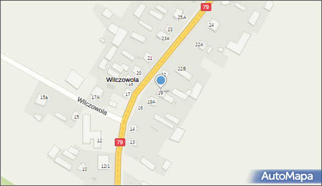 Wilczowola, Wilczowola, 19, mapa Wilczowola