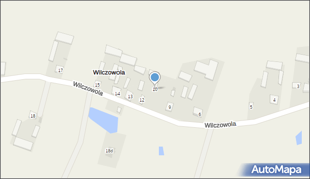 Wilczowola, Wilczowola, 10, mapa Wilczowola