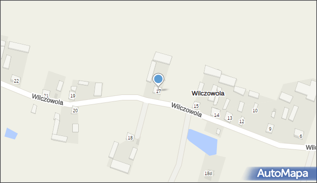 Wilczowola, Wilczowola, 17, mapa Wilczowola