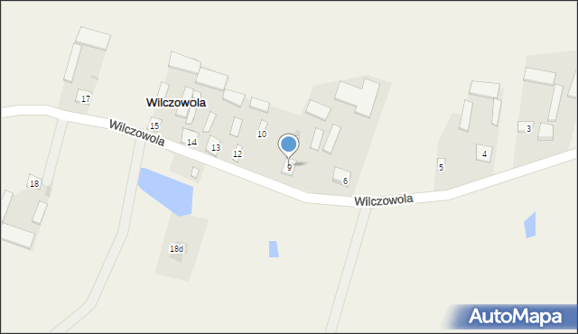 Wilczowola, Wilczowola, 9, mapa Wilczowola