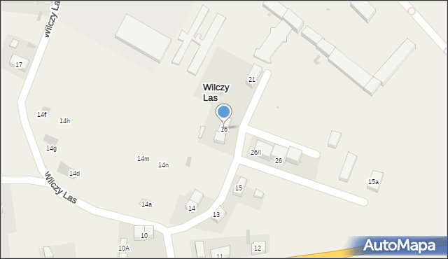 Wilczy Las, Wilczy Las, 16, mapa Wilczy Las