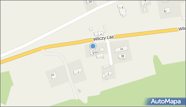 Wilczy Las, Wilczy Las, 3, mapa Wilczy Las