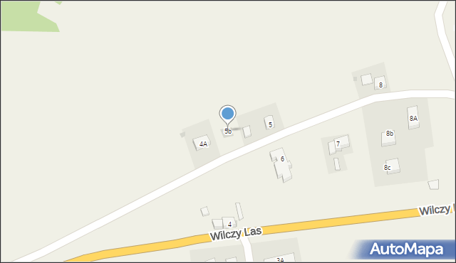 Wilczy Las, Wilczy Las, 5b, mapa Wilczy Las