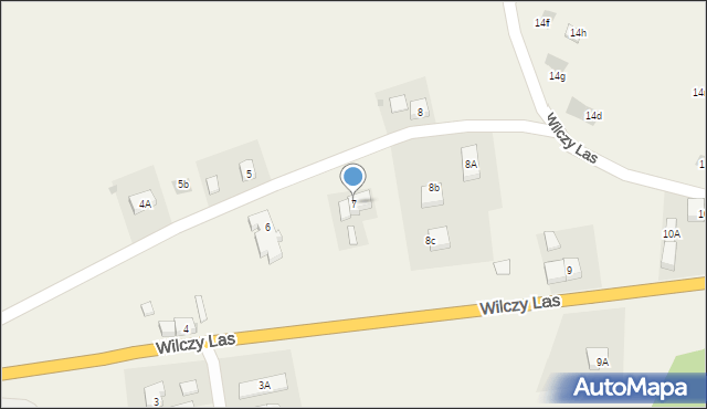 Wilczy Las, Wilczy Las, 7, mapa Wilczy Las