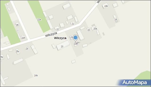 Wilczyca, Wilczyca, 21B, mapa Wilczyca