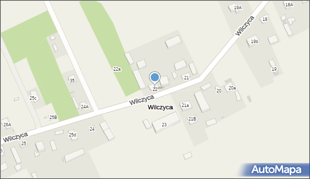 Wilczyca, Wilczyca, 22, mapa Wilczyca