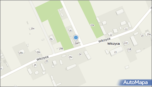 Wilczyca, Wilczyca, 24A, mapa Wilczyca