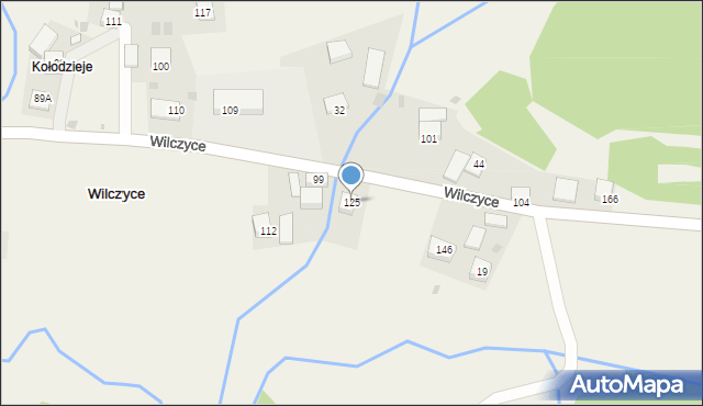 Wilczyce, Wilczyce, 125, mapa Wilczyce