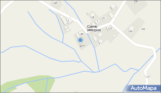 Wilczyce, Wilczyce, 18, mapa Wilczyce