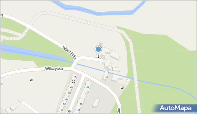 Wilczyce, Wilczycka, 1, mapa Wilczyce