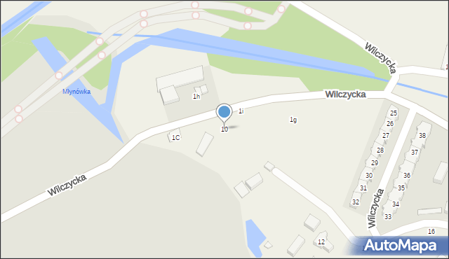 Wilczyce, Wilczycka, 10, mapa Wilczyce