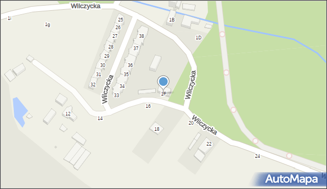 Wilczyce, Wilczycka, 1F, mapa Wilczyce