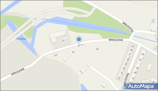 Wilczyce, Wilczycka, 1i, mapa Wilczyce