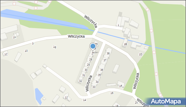 Wilczyce, Wilczycka, 27, mapa Wilczyce