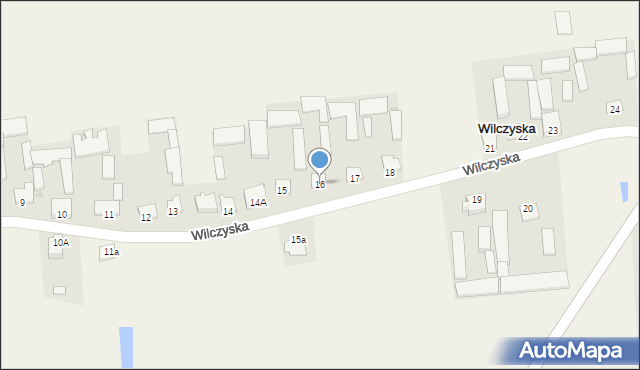 Wilczyska, Wilczyska, 16, mapa Wilczyska