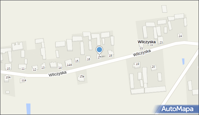 Wilczyska, Wilczyska, 17, mapa Wilczyska