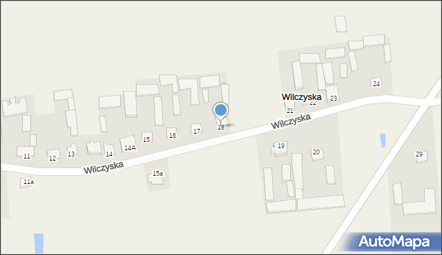 Wilczyska, Wilczyska, 18, mapa Wilczyska