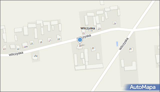 Wilczyska, Wilczyska, 19, mapa Wilczyska