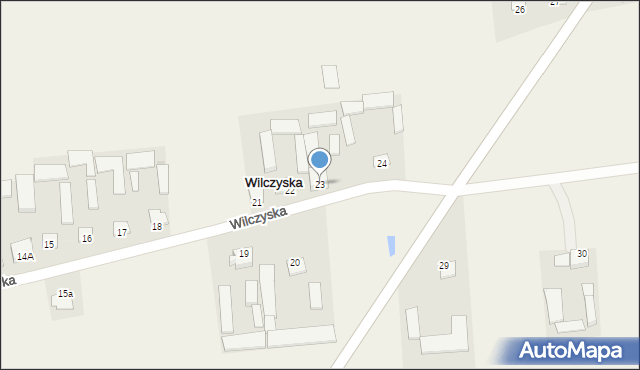 Wilczyska, Wilczyska, 23, mapa Wilczyska