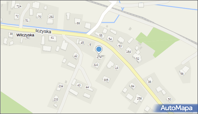 Wilczyska, Wilczyska, 274, mapa Wilczyska