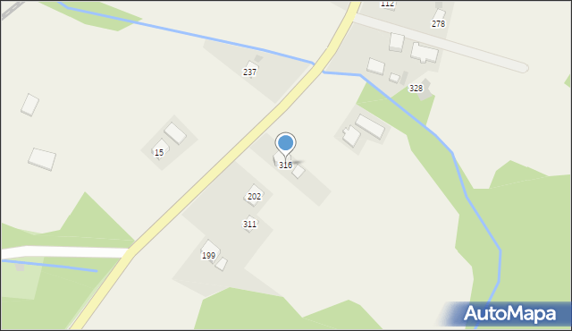 Wilczyska, Wilczyska, 316, mapa Wilczyska