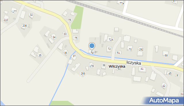 Wilczyska, Wilczyska, 74, mapa Wilczyska