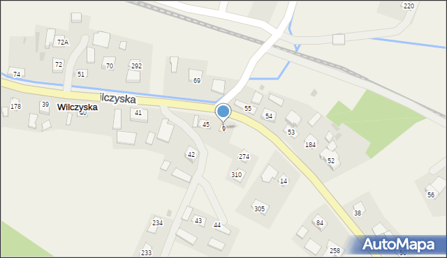 Wilczyska, Wilczyska, 9, mapa Wilczyska
