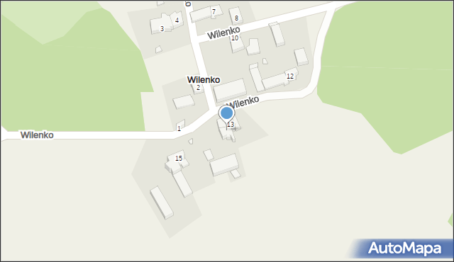 Wilenko, Wilenko, 14a, mapa Wilenko