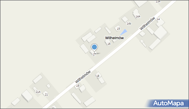 Wilhelmów, Wilhelmów, 17, mapa Wilhelmów