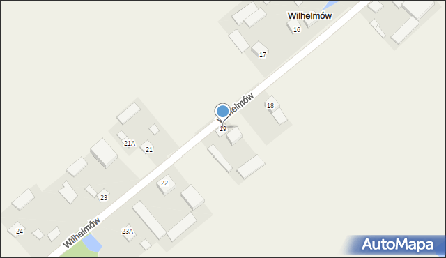 Wilhelmów, Wilhelmów, 19, mapa Wilhelmów