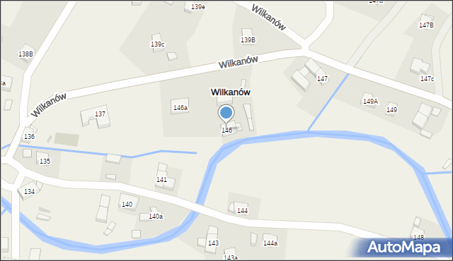 Wilkanów, Wilkanów, 146, mapa Wilkanów