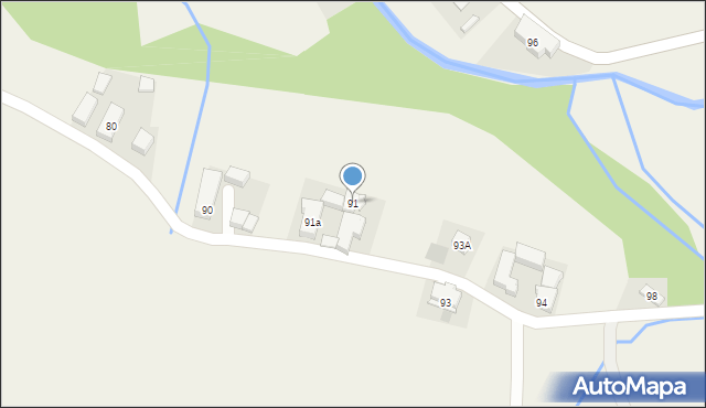 Wilkanów, Wilkanów, 91, mapa Wilkanów