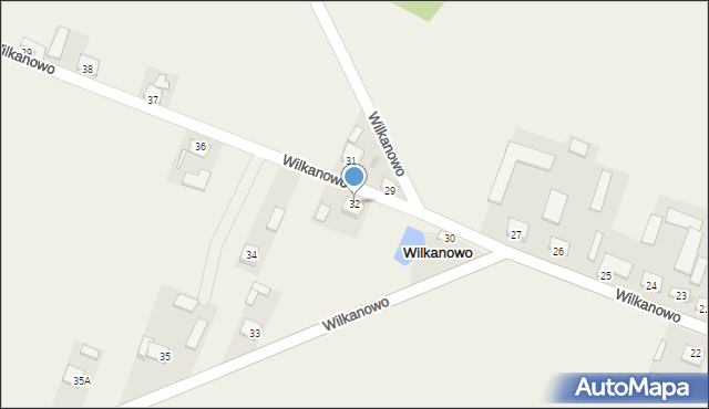 Wilkanowo, Wilkanowo, 32, mapa Wilkanowo