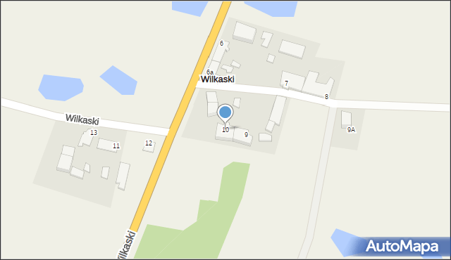 Wilkaski, Wilkaski, 10, mapa Wilkaski