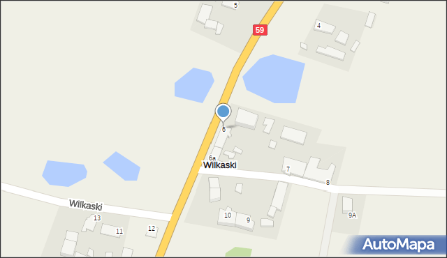 Wilkaski, Wilkaski, 6, mapa Wilkaski