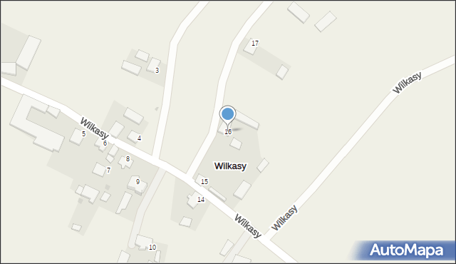 Wilkasy, Wilkasy, 16, mapa Wilkasy