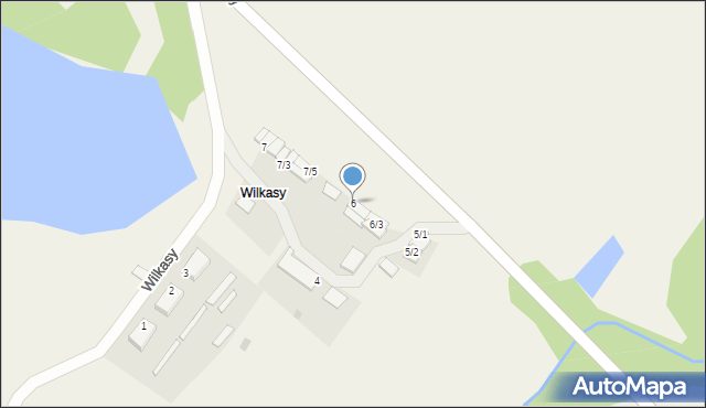 Wilkasy, Wilkasy, 6, mapa Wilkasy