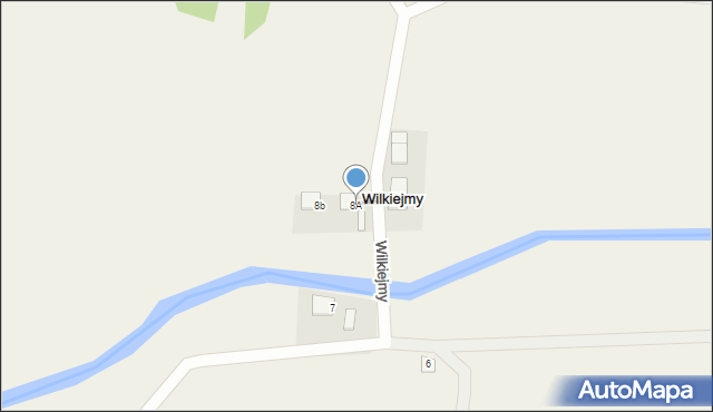 Wilkiejmy, Wilkiejmy, 8A, mapa Wilkiejmy