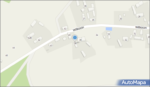 Wilkocin, Wilkocin, 39, mapa Wilkocin