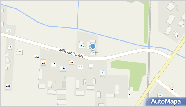 Wilkołaz Trzeci, Wilkołaz Trzeci, 11, mapa Wilkołaz Trzeci