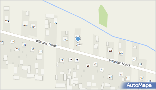 Wilkołaz Trzeci, Wilkołaz Trzeci, 27A, mapa Wilkołaz Trzeci