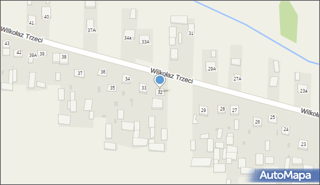 Wilkołaz Trzeci, Wilkołaz Trzeci, 32, mapa Wilkołaz Trzeci